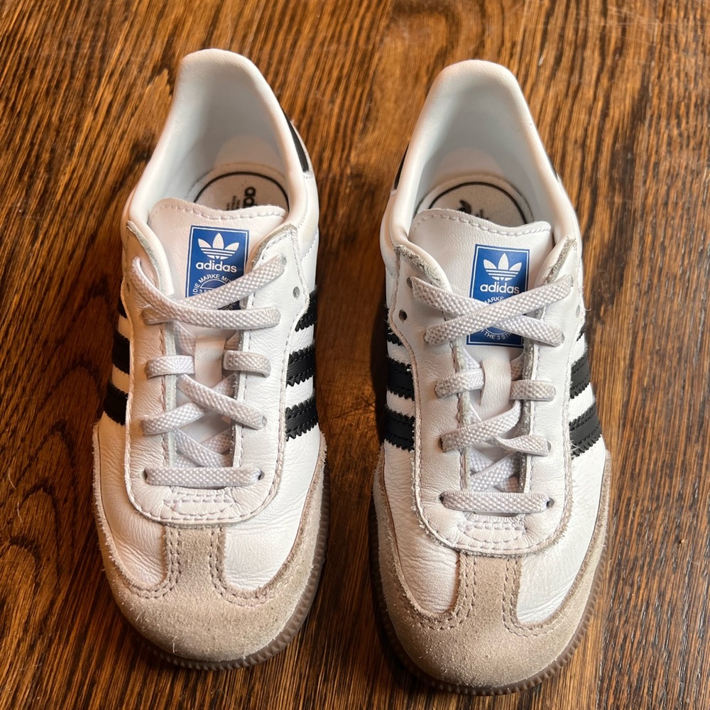 Adidas Sambas White and Black Sneakers